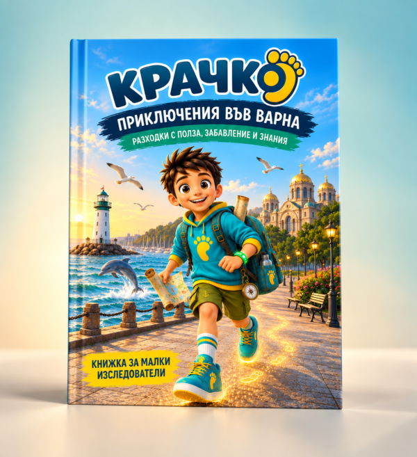 Крачко - Извърви ме: Пътят на моряка, книга 1, детска илюстрована книга за Варна