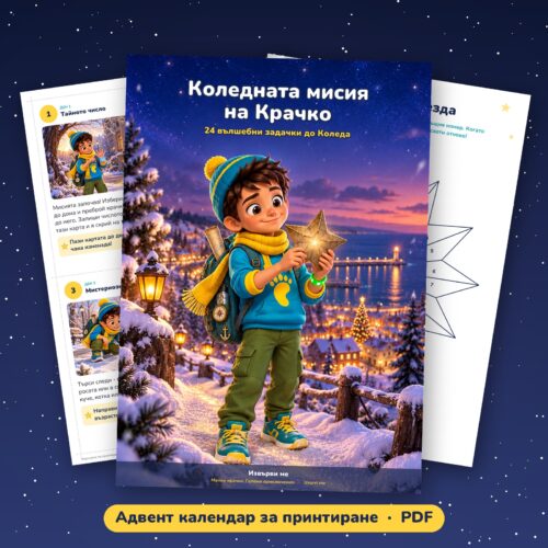 Коледна мисия - адвент календар за принтиране (PDF)